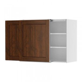 ФАКТУМ Навесной шкаф с рздвжн дверц - Роккхаммар коричневый, 120x92 см