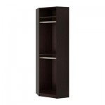 ПАКС Каркас угловой секции - черно-коричневый, 73/73x236 см ПАКС Каркас угловой секции - черно-коричневый, 73/73x236 см