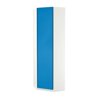 ПАКС Гардероб угловой - Виканес синий, белый, 73/73x236 см