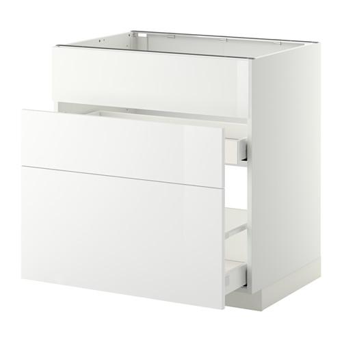 МЕТОД / МАКСИМЕРА Напольн шк п-мойку+3фрнт пнл/2ящ - белый, Рингульт глянцевый белый, 80x60 см МЕТОД / МАКСИМЕРА Напольн шк п-мойку+3фрнт пнл/2ящ - белый, Рингульт глянцевый белый, 80x60 см