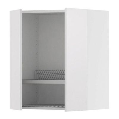 ФАКТУМ Навесной шкаф с посуд суш/2 дврц - Абстракт белый, 80x70 см