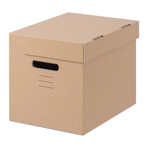PAPPIS коробка с крышкой коричневый