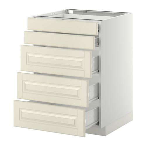 МЕТОД / ФОРВАРА Нплн шк 5фрнт/2нзк/3срд ящ - белый, Будбин белый с оттенком, 60x60 см МЕТОД / ФОРВАРА Нплн шк 5фрнт/2нзк/3срд ящ - белый, Будбин белый с оттенком, 60x60 см