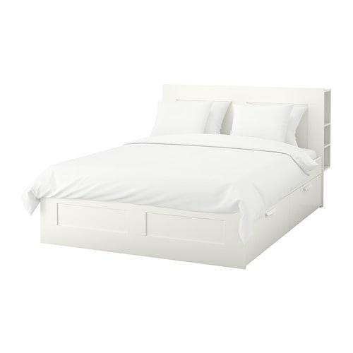 БРИМНЭС Каркас кровати с изголовьем - 160x200 см, -