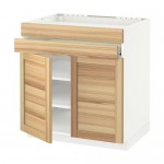 МЕТОД / ФОРВАРА Нап шк д/вар панели/2ящ/2фасада/1ящ - белый, Торхэмн естественный ясень МЕТОД / ФОРВАРА Нап шк д/вар панели/2ящ/2фасада/1ящ - белый, Торхэмн естественный ясень