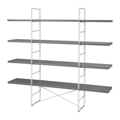 ЭНЕТРИ Стеллаж - серый/белый