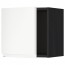 МЕТОД Шкаф навесной - под дерево черный, Воксторп белый, 40x40 см