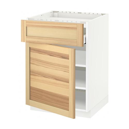 МЕТОД / МАКСИМЕРА Нплн шк д/врч пнл/ящ/плк/дв - белый, Торхэмн естественный ясень