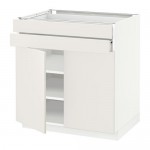 METOD/FÖRVARA напольный шкаф/2дверцы/2ящика оцинковка