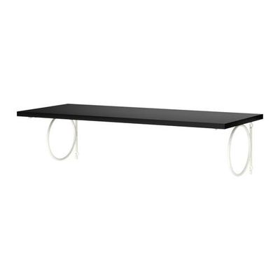 ЭКБИ ВИКТОР/ЭКБИ КОННА Полка навесная - черный/белый