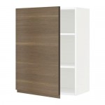 МЕТОД Шкаф навесной с полкой - белый, Воксторп под грецкий орех, 60x80 см МЕТОД Шкаф навесной с полкой - белый, Воксторп под грецкий орех, 60x80 см