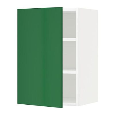 МЕТОД Шкаф навесной с полкой - 40x60 см, Флэди зеленый, белый