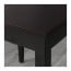 LERHAMN стол и 4 стула черно-коричневый/Виттарид бежевый