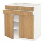 МЕТОД / ФОРВАРА Нап шк д/вар панели/2ящ/2фасада/1ящ - Экестад дуб, белый МЕТОД / ФОРВАРА Нап шк д/вар панели/2ящ/2фасада/1ящ - Экестад дуб, белый