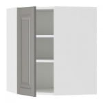ФАКТУМ Шкаф навесной угловой - Лидинго серый, 60x70 см