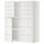 МЕТОД Навесной шкаф с полками/4дверцы - белый, Гэррестад белый