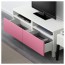 БЕСТО Тумба д/ТВ с ящиками - белый/Лаппвикен розовый, направляющие ящика,нажимные