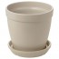 ЮРТРОН Горшок цветочный с поддоном - 9 см