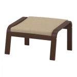 ПОЭНГ Табурет для ног - Исунда бежевый, коричневый