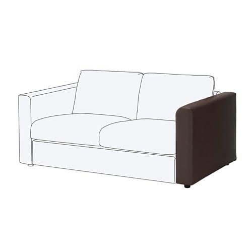 ВИМЛЕ Подлокотник - Фарста темно-коричневый