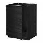 METOD напольный шкаф для раковины черный/Тингсрид черный 60x61.6x88 cm