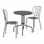 LÄCKÖ стол+2стула,д/сада серый