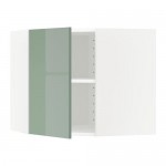 МЕТОД Угловой навесной шкаф с полками - белый, Калларп глянцевый светло-зеленый, 68x60 см МЕТОД Угловой навесной шкаф с полками - белый, Калларп глянцевый светло-зеленый, 68x60 см