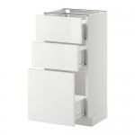 МЕТОД / ФОРВАРА Нплн шк 3 фрнт/3 средн ящика - белый, Рингульт глянцевый белый, 40x37 см МЕТОД / ФОРВАРА Нплн шк 3 фрнт/3 средн ящика - белый, Рингульт глянцевый белый, 40x37 см