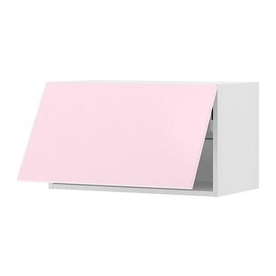 ФАКТУМ Горизонтальный навесной шкаф - Рубрик Аплод светло-розовый, 92x40 см