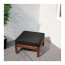 HÅLLÖ подушка на сиденье,д/садовой мебели черный 62x62 cm