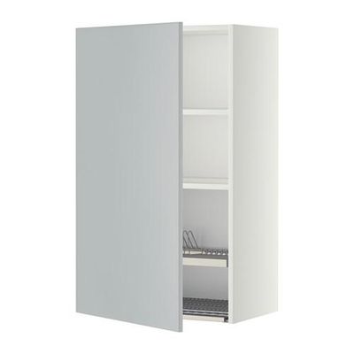 МЕТОД Шкаф навесной с сушкой - 60x100 см, Веддинге серый, белый