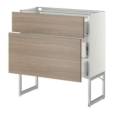 МЕТОД / ФОРВАРА Наполн шк 2 фрнт/3 средн ящ - 80x37x60 см, Брокхульт под грецкий орех светло-серый, белый МЕТОД / ФОРВАРА Наполн шк 2 фрнт/3 средн ящ - 80x37x60 см, Брокхульт под грецкий орех светло-серый, белый