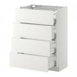 METOD/MAXIMERA напольн шкаф 4 фронт панели/4 ящика METOD/MAXIMERA напольн шкаф 4 фронт панели/4 ящика