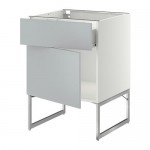 МЕТОД / ФОРВАРА Напольный шкаф с ящиком/дверью - 60x60x60 см, Веддинге белый, белый