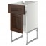 МЕТОД / МАКСИМЕРА Напольный шкаф с ящиком/дверью - белый, Эдсерум под дерево коричневый, 40x60x60 см