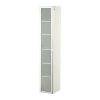 LILLÅNGEN шкаф высокий белый/алюминий 30x38x179 cm