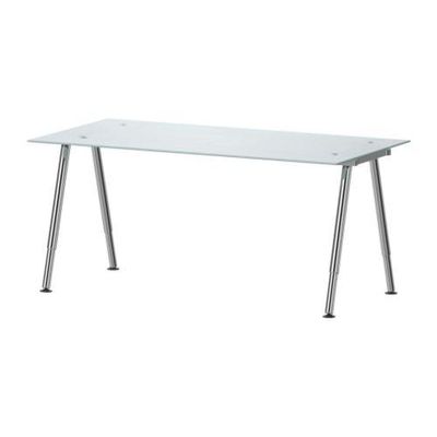 Distributie genade Stressvol GALANT Bureau - glas, A-vormig been, chroom (s59838752) - reviews,  prijsvergelijkingen