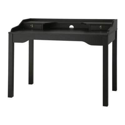Gustav Desk With Shelf Black Brown 00070125 Reviews Price