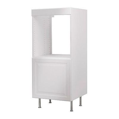 ФАКТУМ Высок шкаф д духовки+дверь - Лидинго белый с оттенком