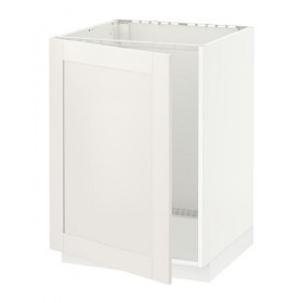 METOD напольный шкаф для раковины белый/Сэведаль белый 60x61.8x88 cm