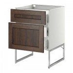 МЕТОД / ФОРВАРА Наполн шк 2 фрнт/3 средн ящ - 60x60x60 см, Эдсерум под дерево коричневый, белый МЕТОД / ФОРВАРА Наполн шк 2 фрнт/3 средн ящ - 60x60x60 см, Эдсерум под дерево коричневый, белый