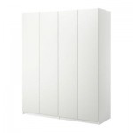ПАКС Гардероб 4-дверный - Пакс Бальстад белый, белый, 200x60x236 см