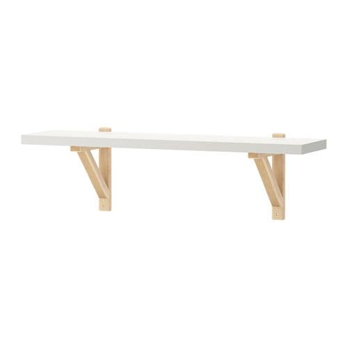 ЭКБИ ЕРПЕН / ЭКБИ ВАЛЬТЕР Полка навесная - белый/береза