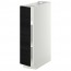 МЕТОД Напольный шкаф с полками - белый, Тингсрид под дерево черный, 20x60 см