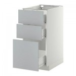 МЕТОД / ФОРВАРА Напольный шкаф с 3 ящиками - 40x60 см, Веддинге серый, белый МЕТОД / ФОРВАРА Напольный шкаф с 3 ящиками - 40x60 см, Веддинге серый, белый