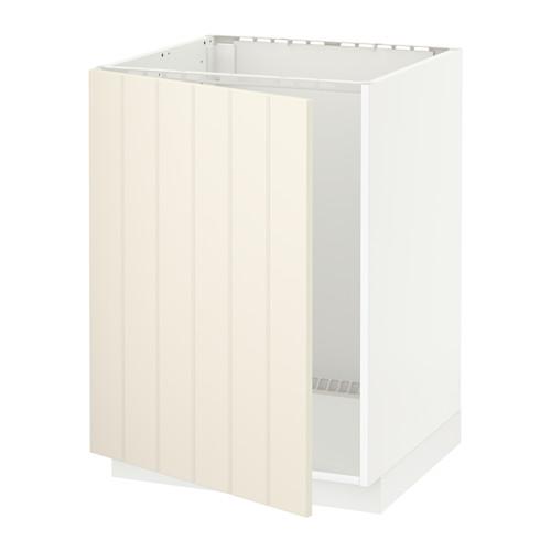 METOD напольный шкаф для раковины белый/Хитарп белый с оттенком 60x61.8x88 cm