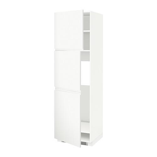 METOD высокий шкаф д/холодильника/2дверцы оцинковка