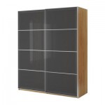 ПАКС Гардероб с раздвижными дверьми - под дуб, 150x66x201 см ПАКС Гардероб с раздвижными дверьми - под дуб, 150x66x201 см