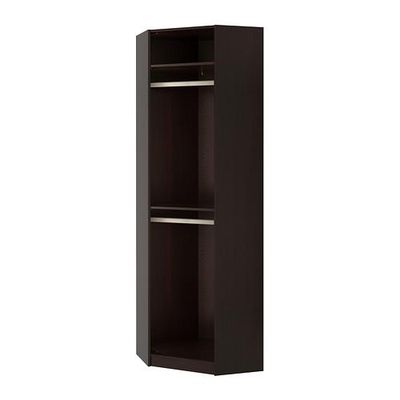 ПАКС Каркас угловой секции - черно-коричневый, 73/73x236 см ПАКС Каркас угловой секции - черно-коричневый, 73/73x236 см