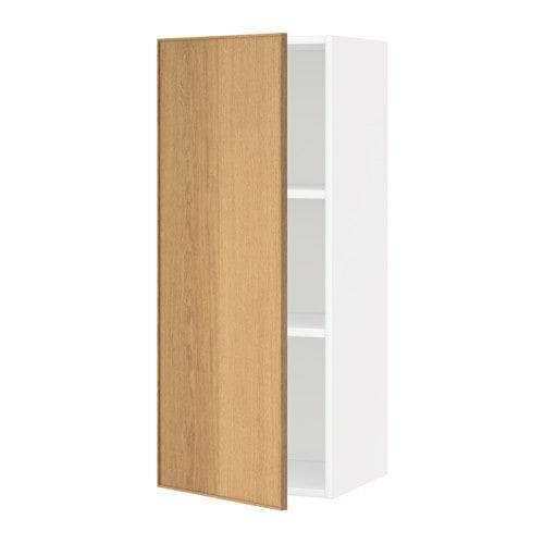 МЕТОД Шкаф навесной с полкой - белый, Экестад дуб, 40x100 см МЕТОД Шкаф навесной с полкой - белый, Экестад дуб, 40x100 см